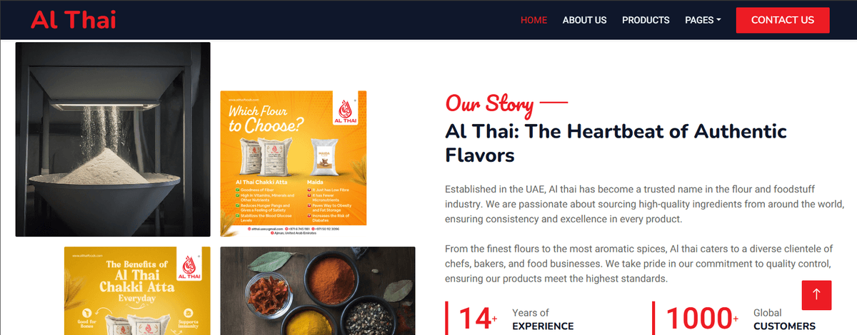 Al Thai Foodstuff Trading LLC Official Website