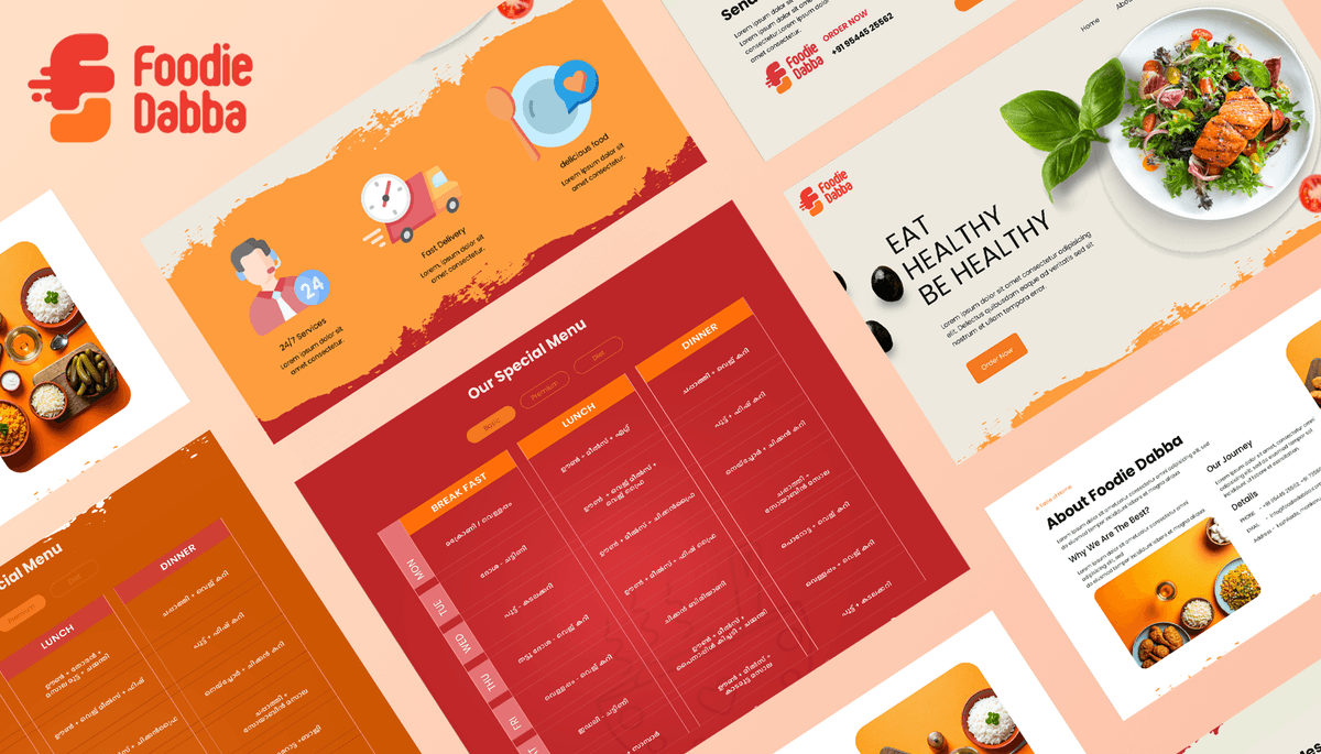 Foodie Dabba UI/UX Design